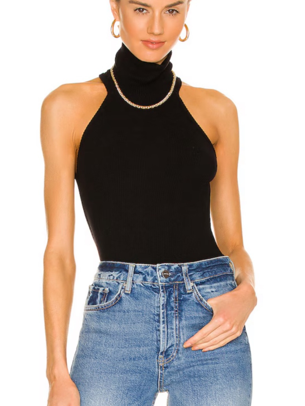 Michael Lauren Romulus Tank in espresso brown sold out